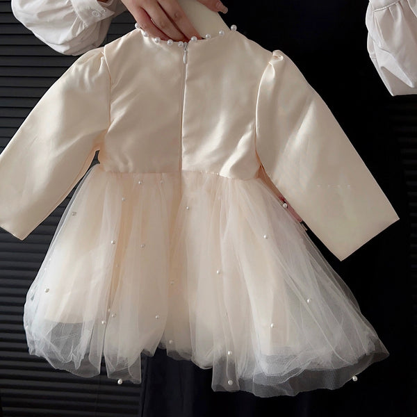 Elegant Formal dress Flower Girl Fluffy Dress Baby Girl Birthday Princess Dress