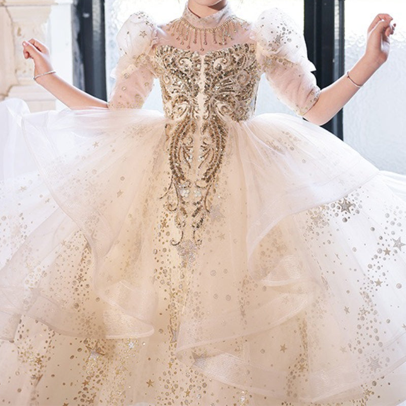 Children's Birthday Dresses Flower Girl Wedding Dresses Girls' Ball Princess Dresses