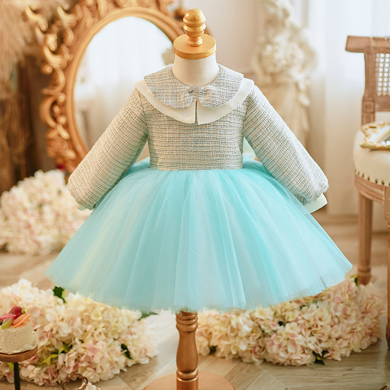 Baby Cute Girl Autumn Dress Toddler Pageant First Birthday Princess Dress, Green / 9-10 Years (150cm) Baby Cute Girl Autumn Dress Toddler Pageant First Birthday Princess Dress, Green / 9-10 Years (150cm)