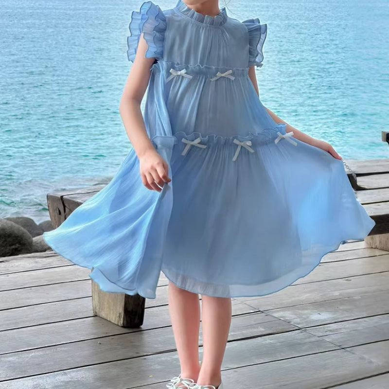Girls Beach Princess Dress Girls Summer Vacation Dress Girls Beach Princess Dress Girls Summer Vacation Dress