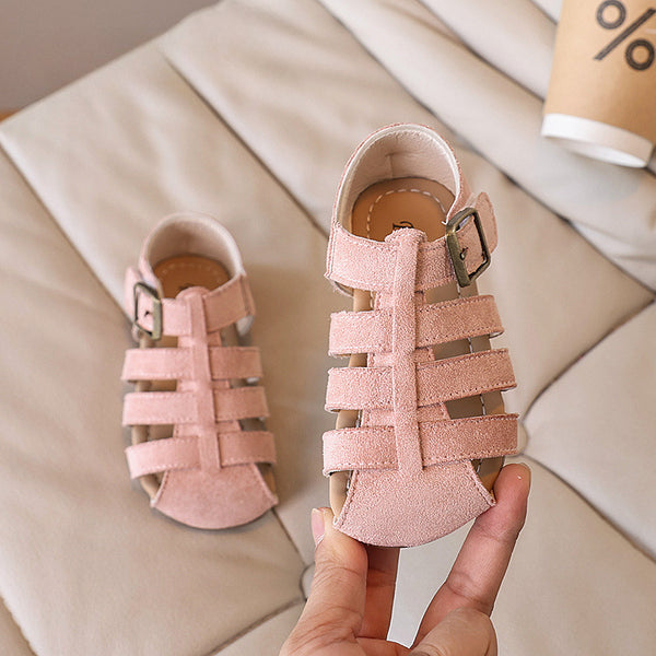 Girls Hollow Soft Sole Casual Closed Toe Beach Shoes