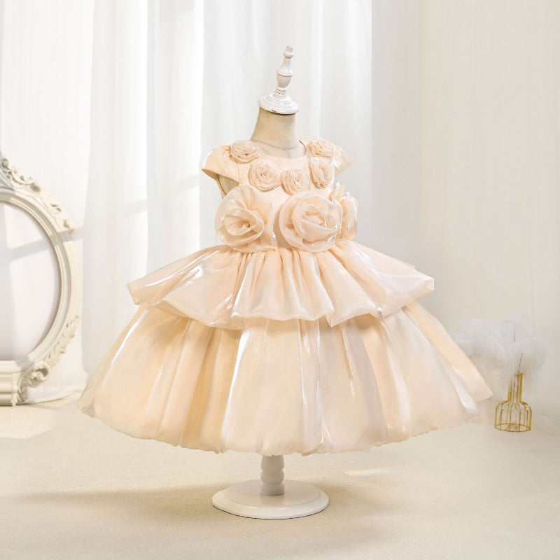 Cute Girl Baptism Dress Baby Girl Birthday Princess Dress