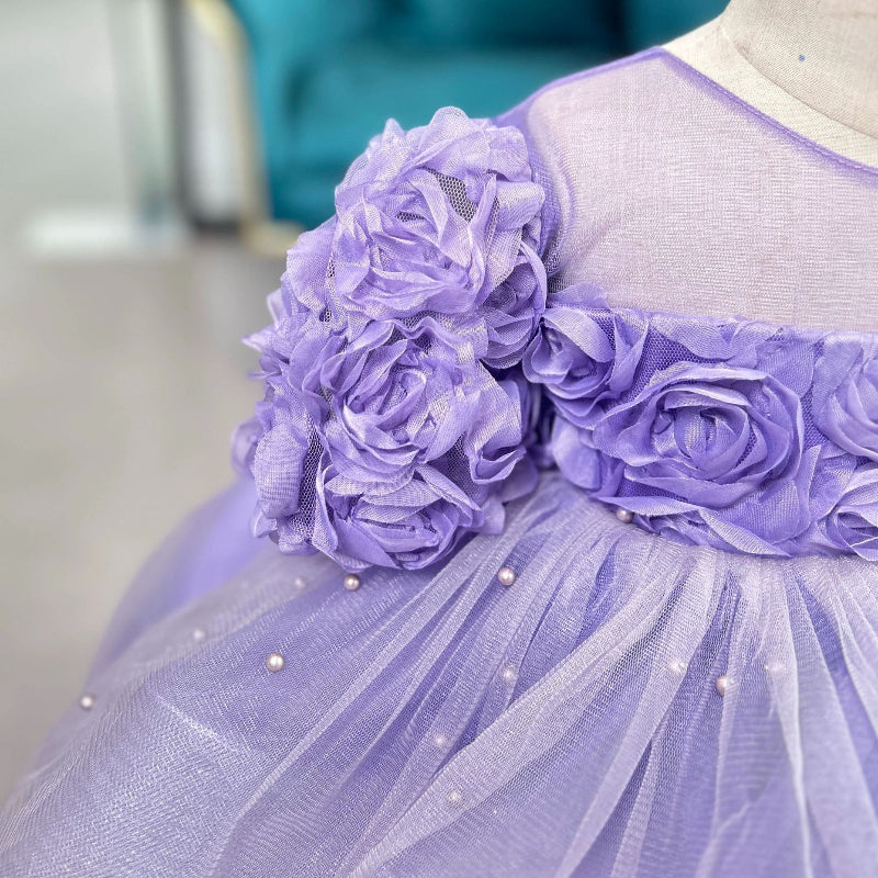 Girls Birthday Flower Princess Dress Cute Flower Girl Wedding Dress