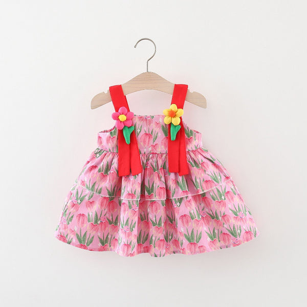 Baby Girls Summer Cute Floral Dress