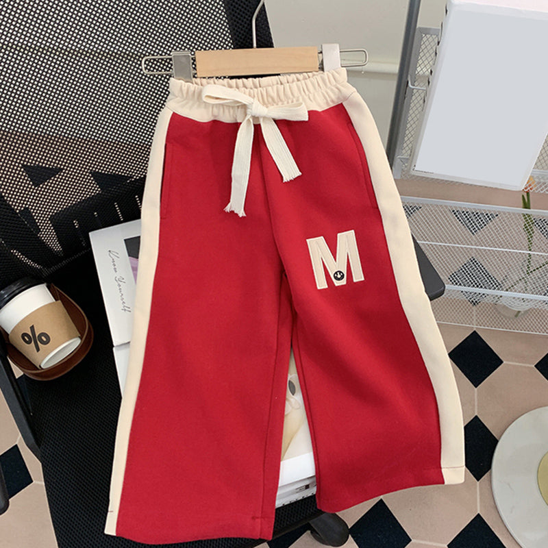 Cute Baby Girl Patchwork Contrasting Sportswear Suit