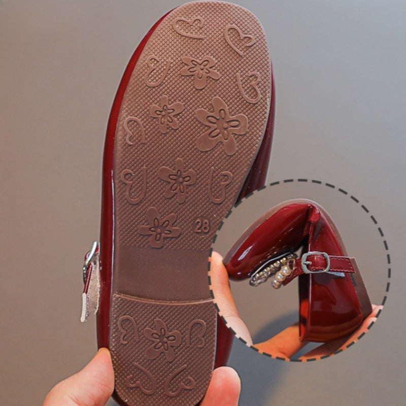 Cute Girls' Soft-soled Rhinestone Princess Shoes
