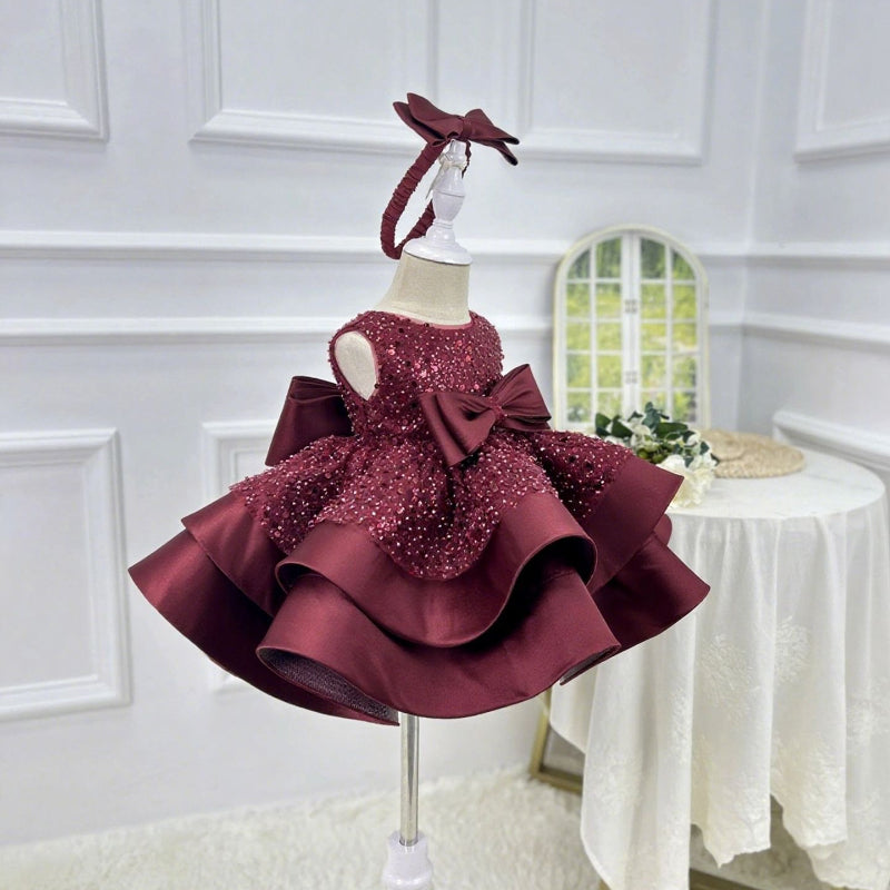 Girls Birthday Dress Baby Sequin Princess Dress Girls Christmas Dress