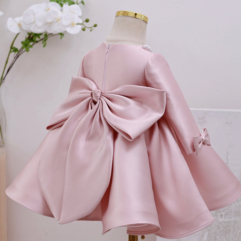 Girl baptism Dress Long Sleeve Fall Dress Formal Dresses Birthday Party Dress