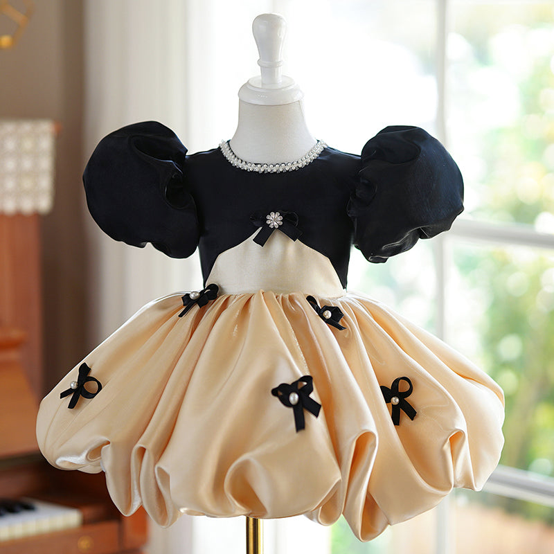 black 18 month dress Baby Girl Dress Toddler Communion Party Dress Embroidery Birthday Black Princess Dress, Black / 7-8 Years (140cm)