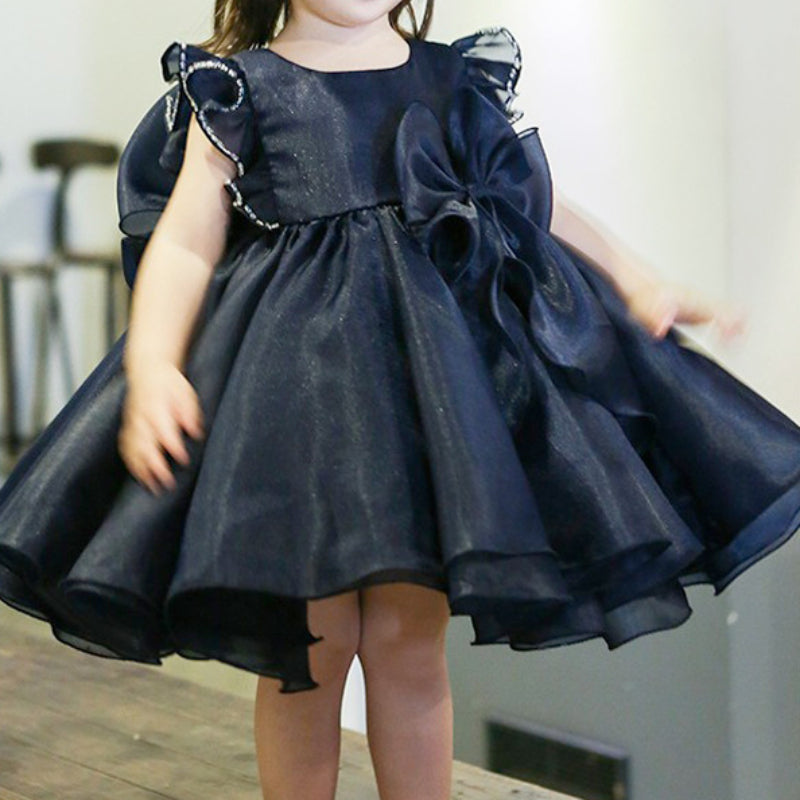 Girls Black Birthday Princess Dress Flower Girl Wedding Dress Girls Black Birthday Princess Dress Flower Girl Wedding Dress