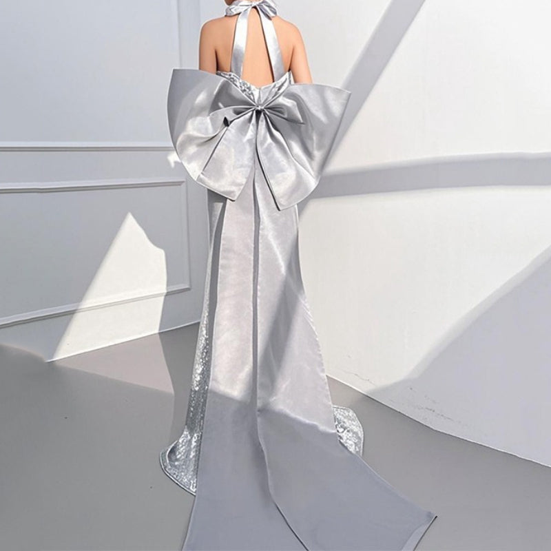 Girls Pageant Dress Girls Silver Birthday Dress Girls Prom Dress