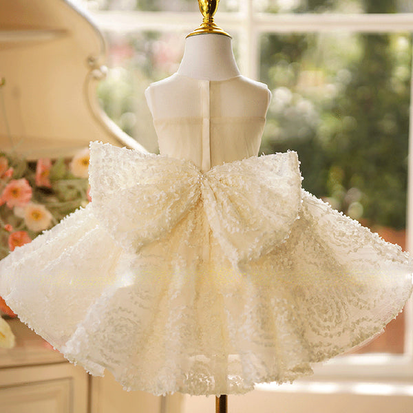 Cute Baby Christening DressesToddler Sleeveless Prom Dress