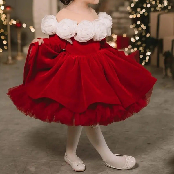 Girls Christmas Princess Dress Children's Birthday Dress Girls Prom Dress
