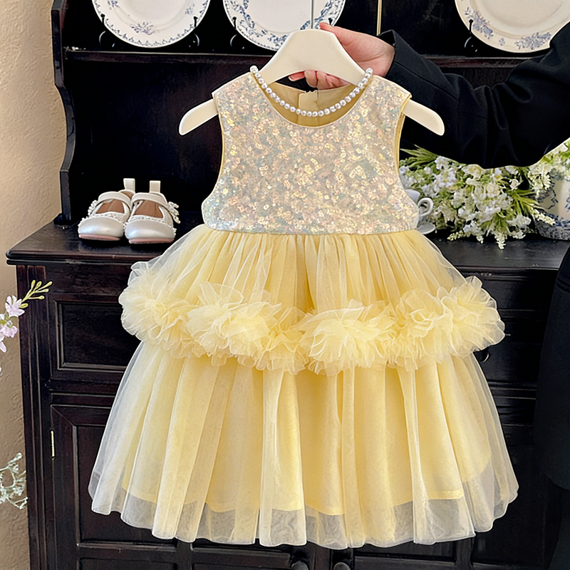 Flower Girl Dresses Girl Cute Sequin Dresses Girls Princess Dress Flower Girl Dresses Girl Cute Sequin Dresses Girls Princess Dress