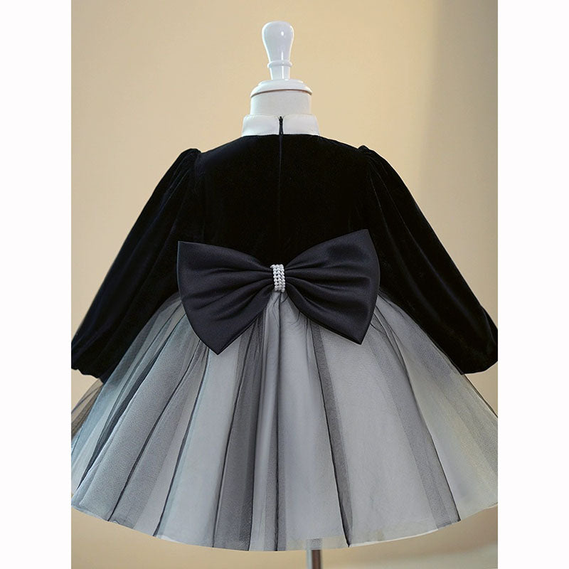 Elegant Baby Girls Black Button Catwalk Princess Dress Toddler Birthd marryshe Elegant Baby Girls Black Button Catwalk Princess Dress Toddler Birthd marryshe
