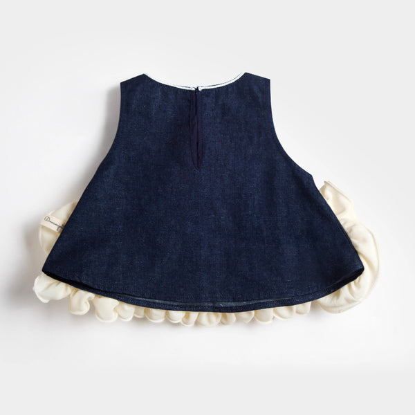 Summer New Baby Cute Lace Square Neck Top
