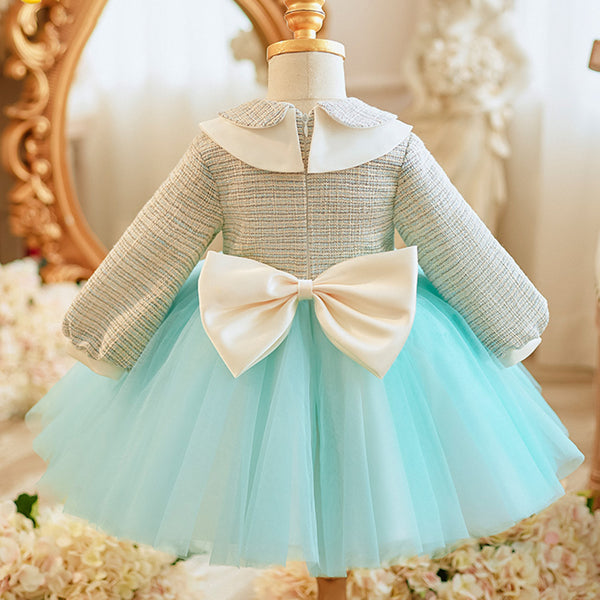 Baby Cute Girl Autumn Dress Toddler Pageant First Birthday Princess Dress