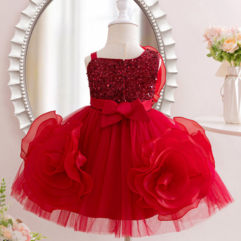 Flower Girl Wedding Princess Dress Baby Girl Birthday Dress