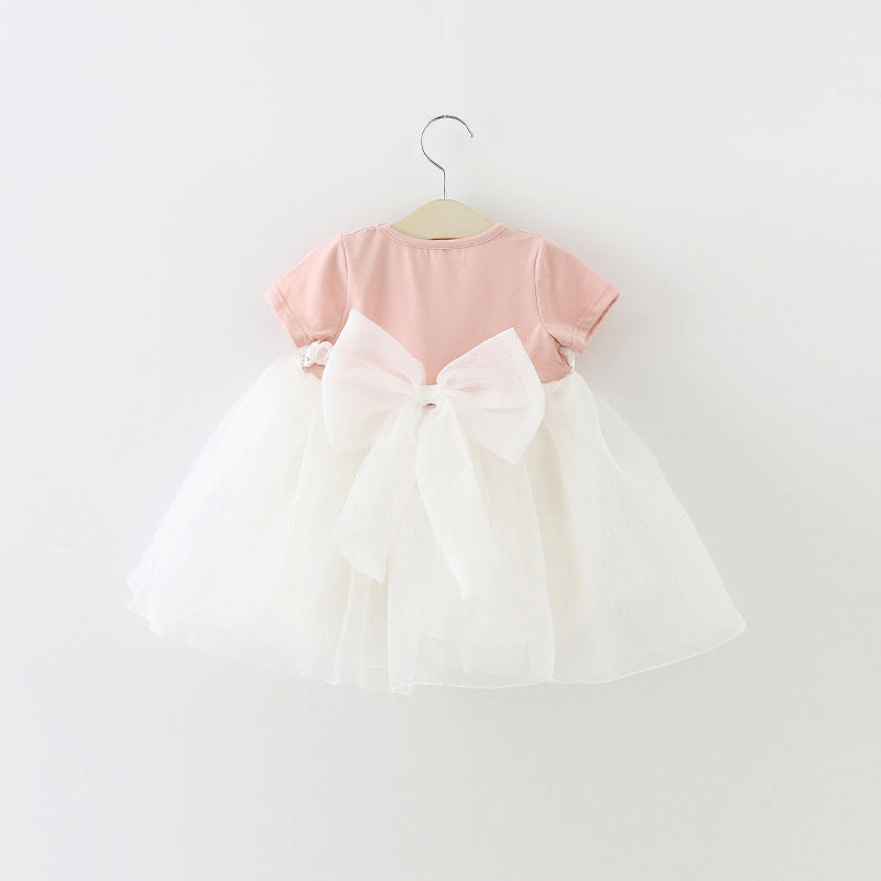 Children's Cute Summer Princess Dress Baby Bow Dress