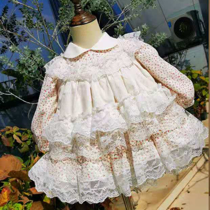 Baby Girl Princess Dresses Toddler Vintage Royal Puffy Elegant Ball Gowns Birthday Dresses