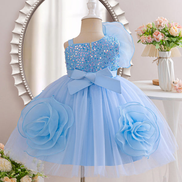 Flower Girl Wedding Princess Dress Baby Girl Birthday Dress