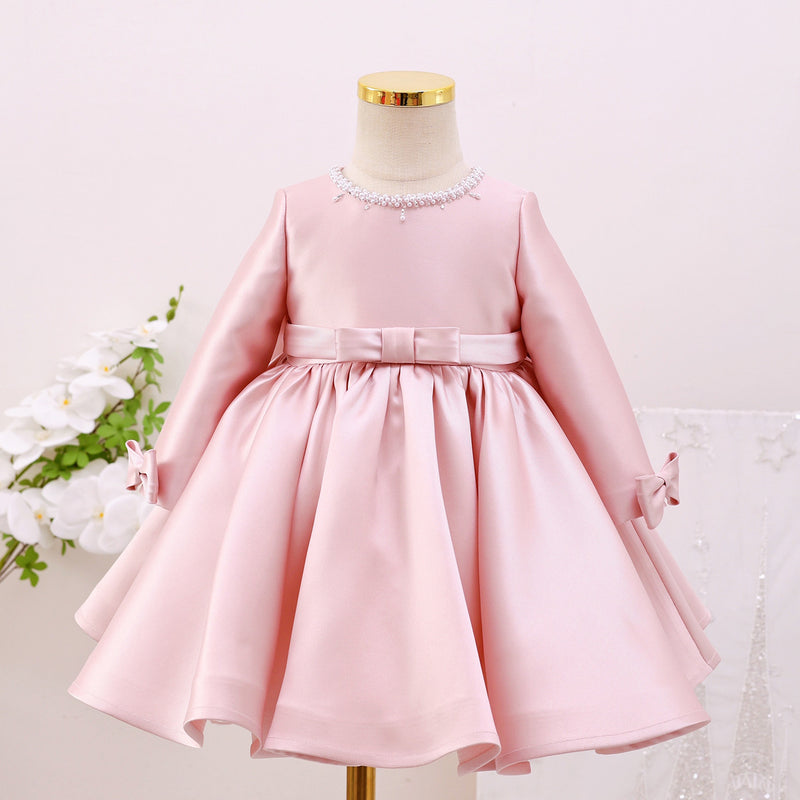 Elegant Baby Girl Baptism Dress Long Sleeve Fall Dress Formal Dresses Birthday Party Dress Elegant Baby Girl Baptism Dress Long Sleeve Fall Dress Formal Dresses Birthday Party Dress