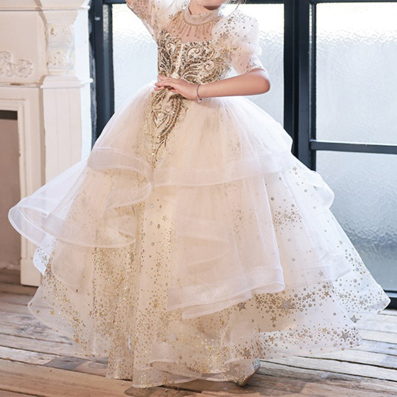 Children's Birthday Dresses Flower Girl Wedding Dresses Girls' Ball Princess Dresses