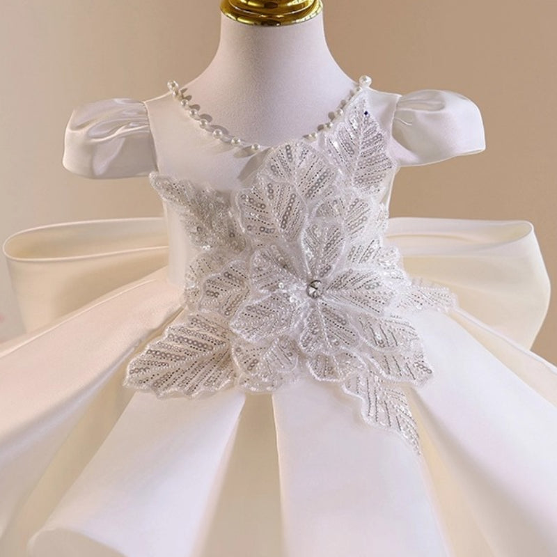 Girls' Birthday Dresses Girls' White Communion Dresses Flower Girl Wedding Princess Dresses
