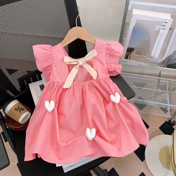 Cute Baby Girl Summer Bow Dress