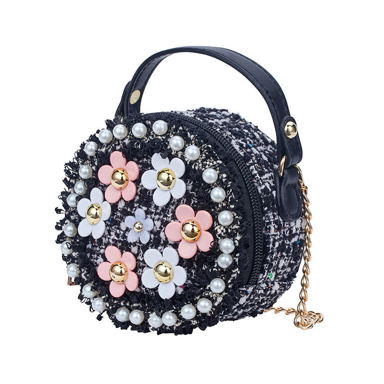 Cute Baby Girls Crossbody Flowers Fashion Bag