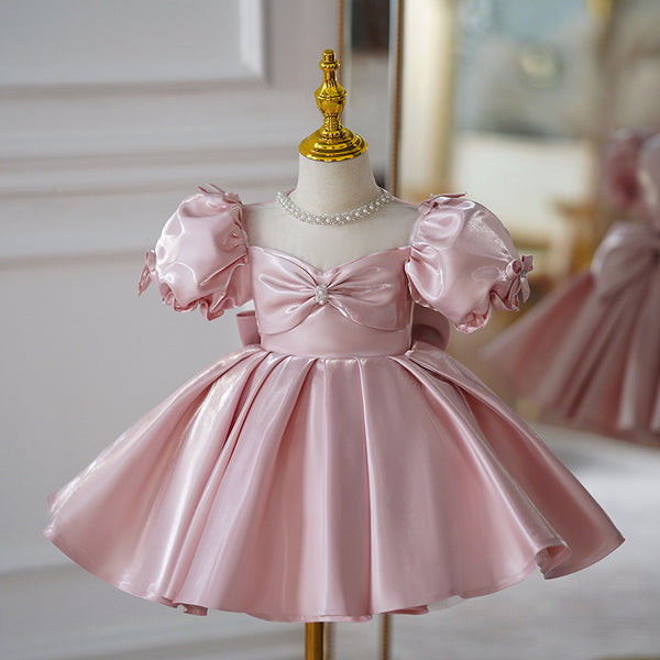 Elegant Baby Girl Beauty Pageant Dress Toddler First Communion Princess Dress
