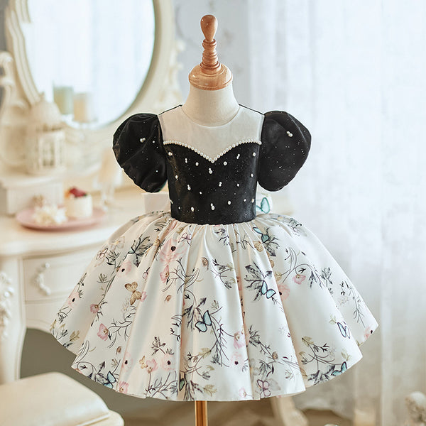 Cute Baby Girl Autumn Embroidery Dress Toddler Birthday Christmas Princess Dress