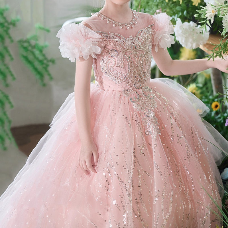 Girls Ball Dresses Childrens Birthday Princess Dresses Flower Girl Dresses