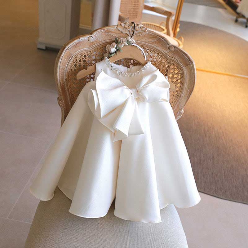 Flower Girl Dresses - Baptism Dresses Baby Girl Princess Dress Toddler Sweet White Bow Birthday Party Dress, White / 7-8 Years (140cm) Flower Girl Dresses - Baptism Dresses Baby Girl Princess Dress Toddler Sweet White Bow Birthday Party Dress, White / 7-8 Years (140cm)