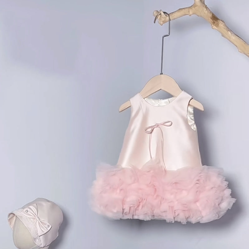 Baby Girl Birthday Pink Dress Flower Girl Wedding Princess Dress