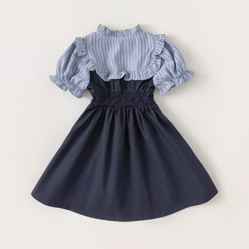 Girls Elegant School Dress Girls Summer Classic Dress