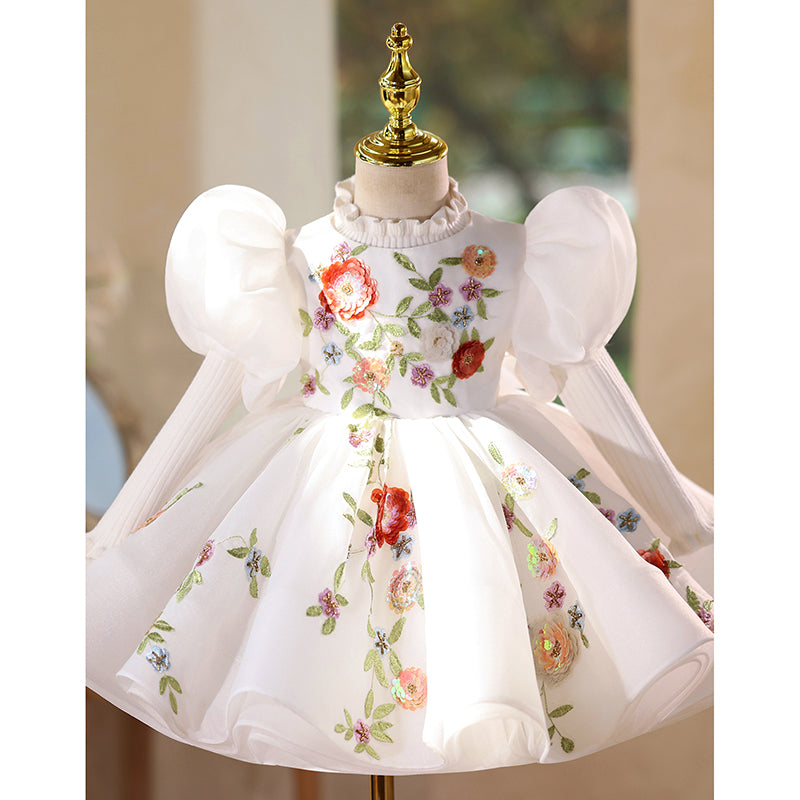 Flower Girl Wedding Dress Girl's Birthday Princess Dress Girl's Communion Dress