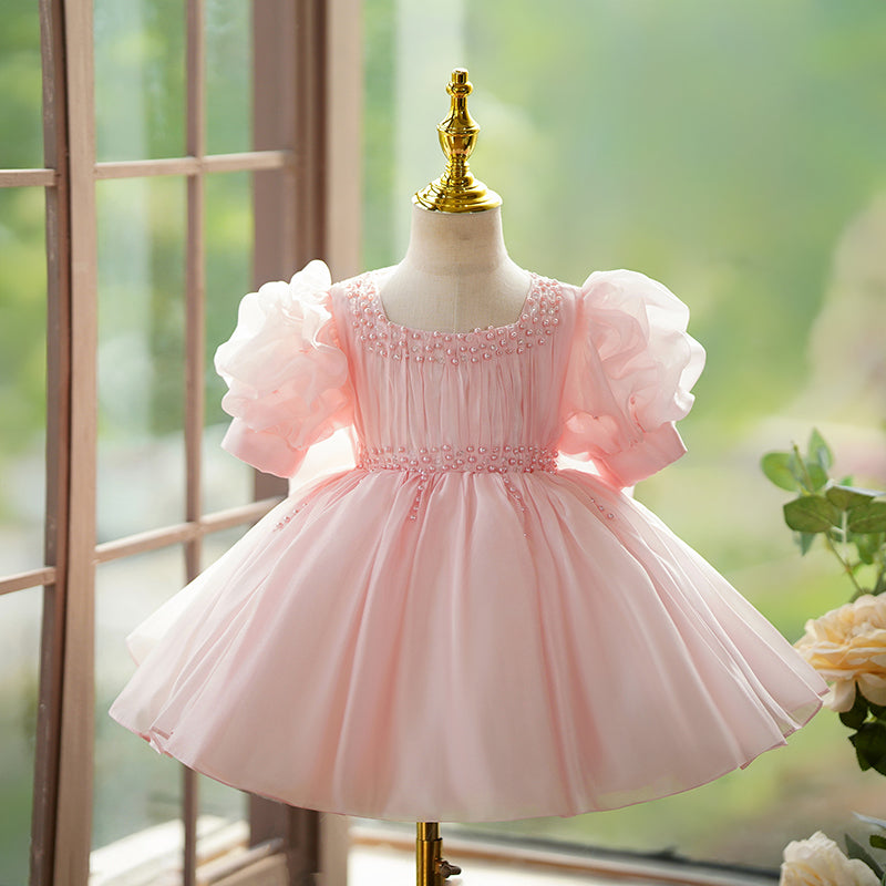 Elegant Baby Girl Christening Dress Toddler Birthday Party Princess Dress