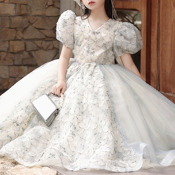 Elegant Baby Christening Dresses Toddler Prom Dress