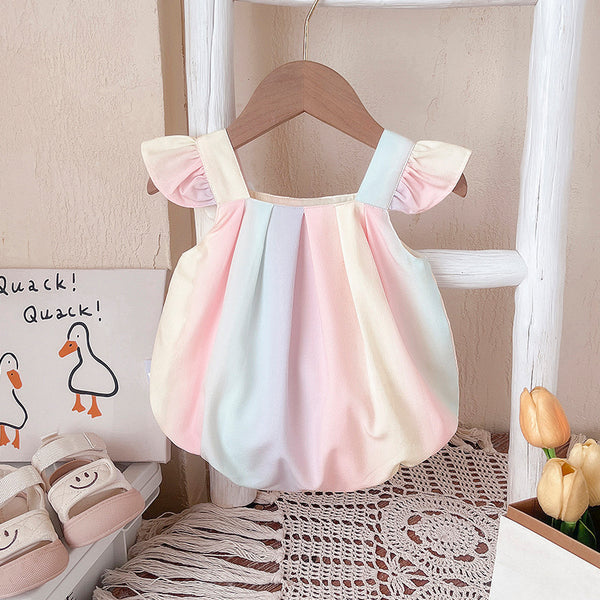 Summer Baby Girl Sling Princess Romper