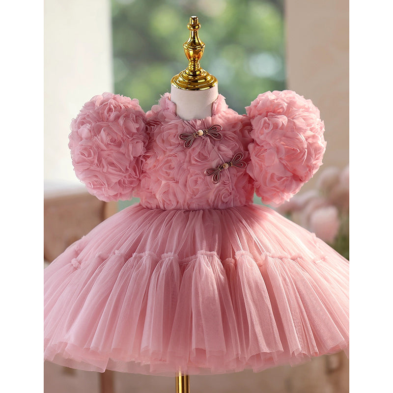 Girls Beauty Pageant Dress Flower Girl Wedding Princess Dress Children's Birthday Dress
