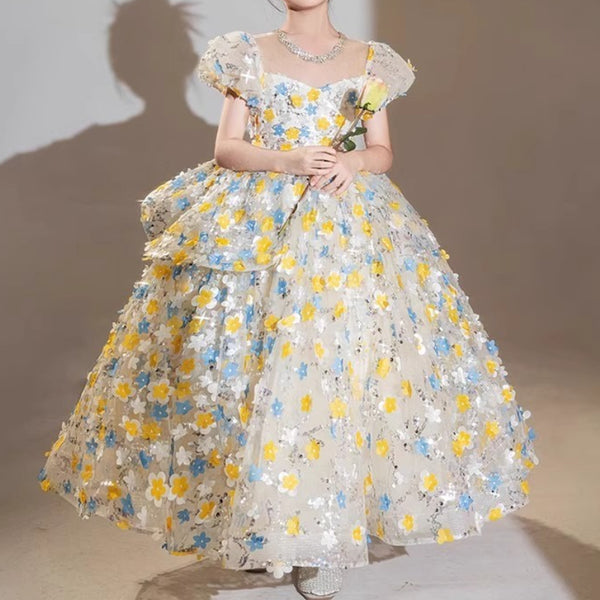 Girls' Prom Dresses Girls' Birthday Princess Dresses Flower Girl Wedding Dresses