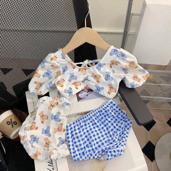 New Summer Baby Princess Swimsuit Two Piece Set