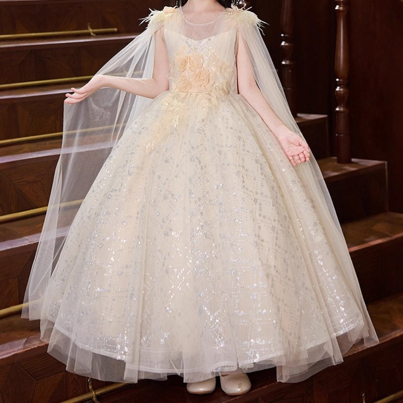 Girl's Birthday Dress Flower Girl Princess Dress Girl's Ball Sequined Dress