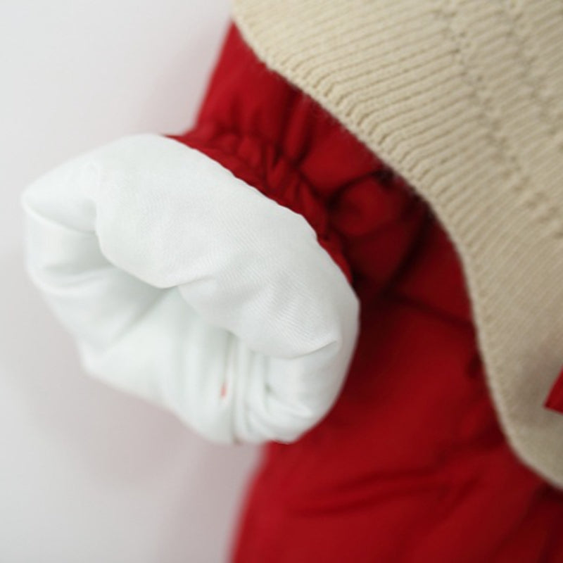 Girls' Winter Bow-knot Cotton Coat