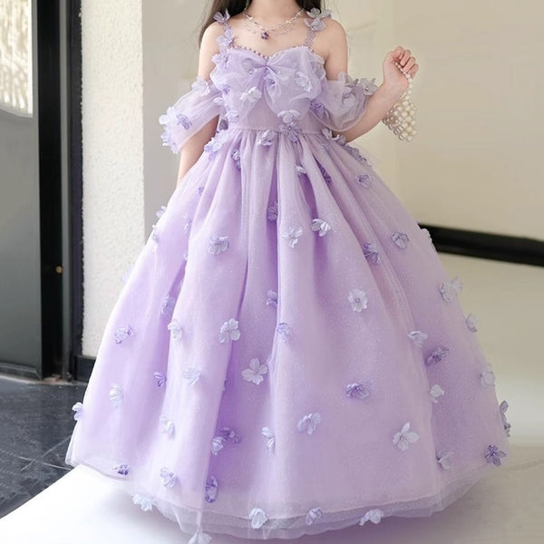 Flower Girl Wedding Princess Dress Children's Birthday Dress Girls Prom Dress