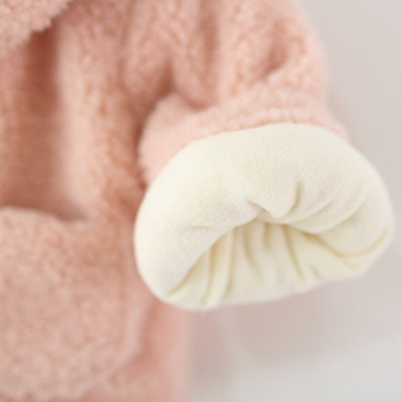 Winter Girls' Cartoon Collared Warm Coat