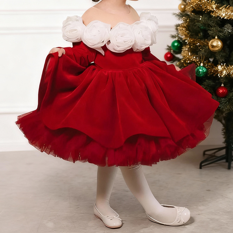 Girls Christmas Princess Dress Children's Birthday Dress Girls Prom Dress