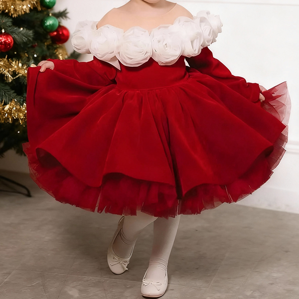 Girls Christmas Princess Dress Children's Birthday Dress Girls Prom Dress