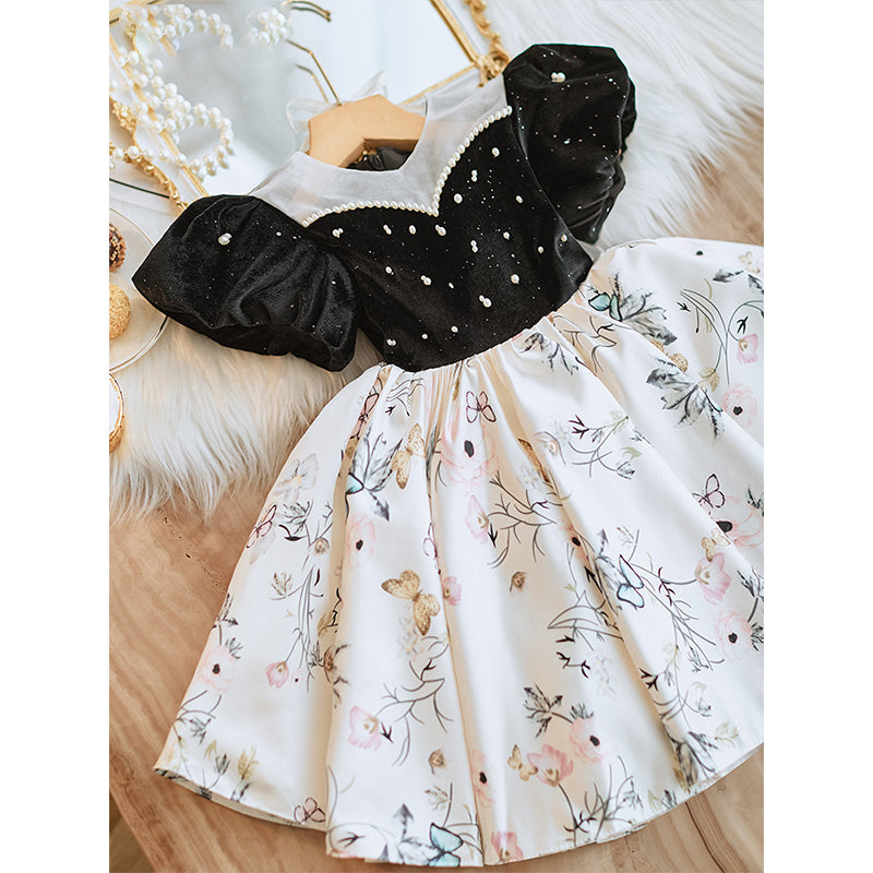 Cute Baby Girl Autumn Embroidery Dress Toddler Birthday Christmas Princess Dress